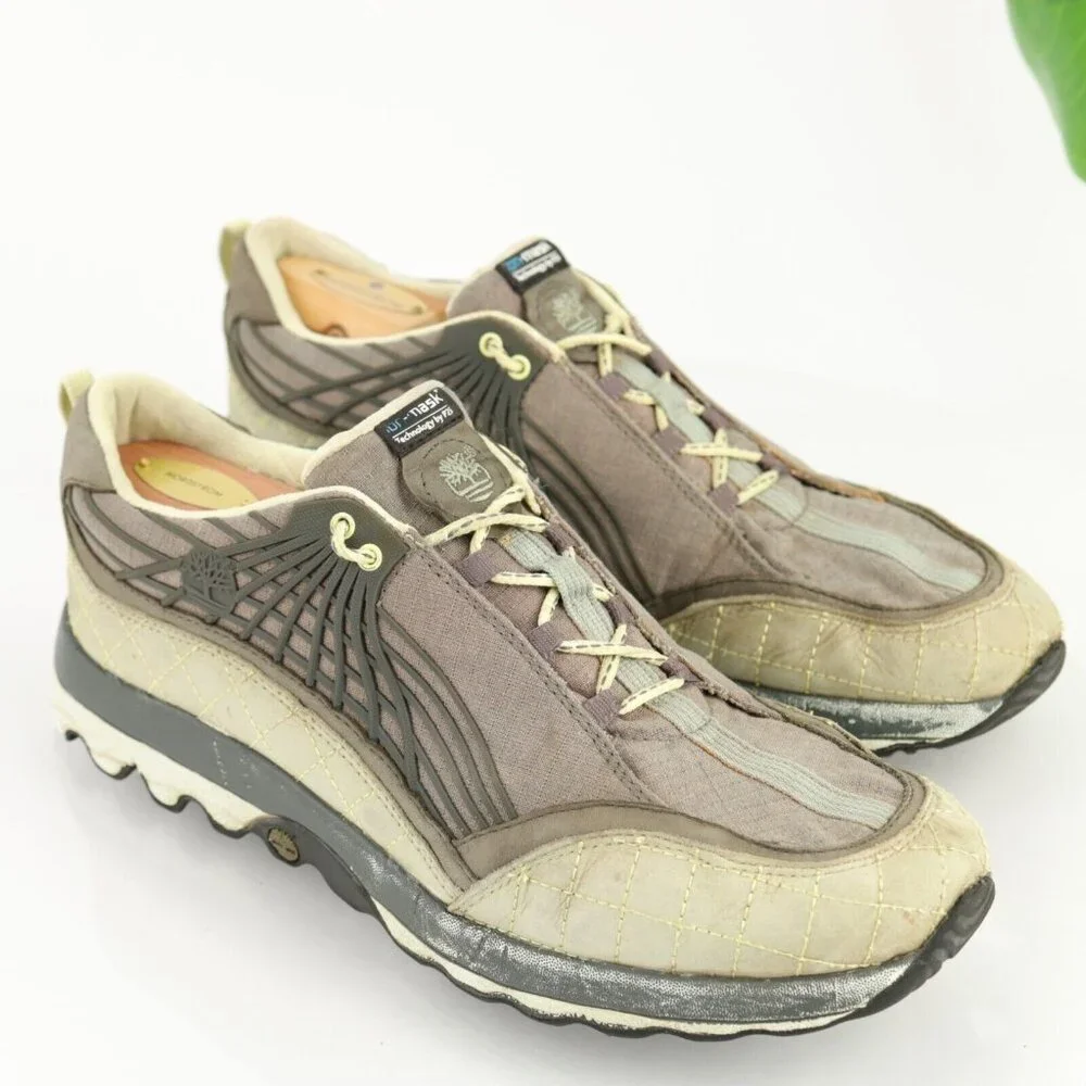 Timberland Womens Trail Wave Sneaker Size 11‎ Gray Leather HIking Outdoor Shoe